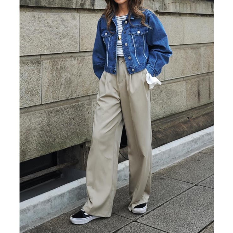 クロップドデニムジャケットesutoreja アウター スタイルアップ | BUYSENSE | 詳細画像4 