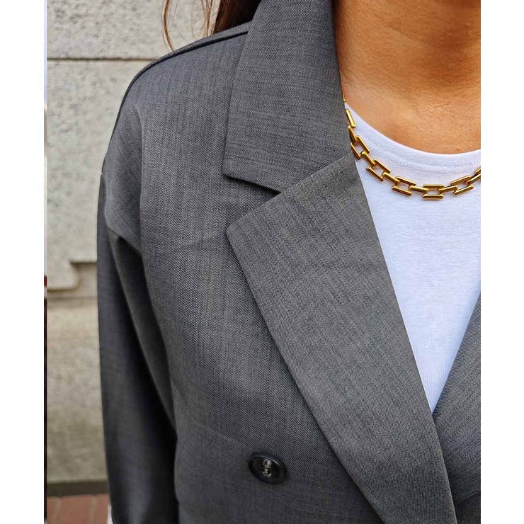 レイヤードダブルテーラードジャケットesutoreja アウター スタイルアップ | BUYSENSE | 詳細画像14 