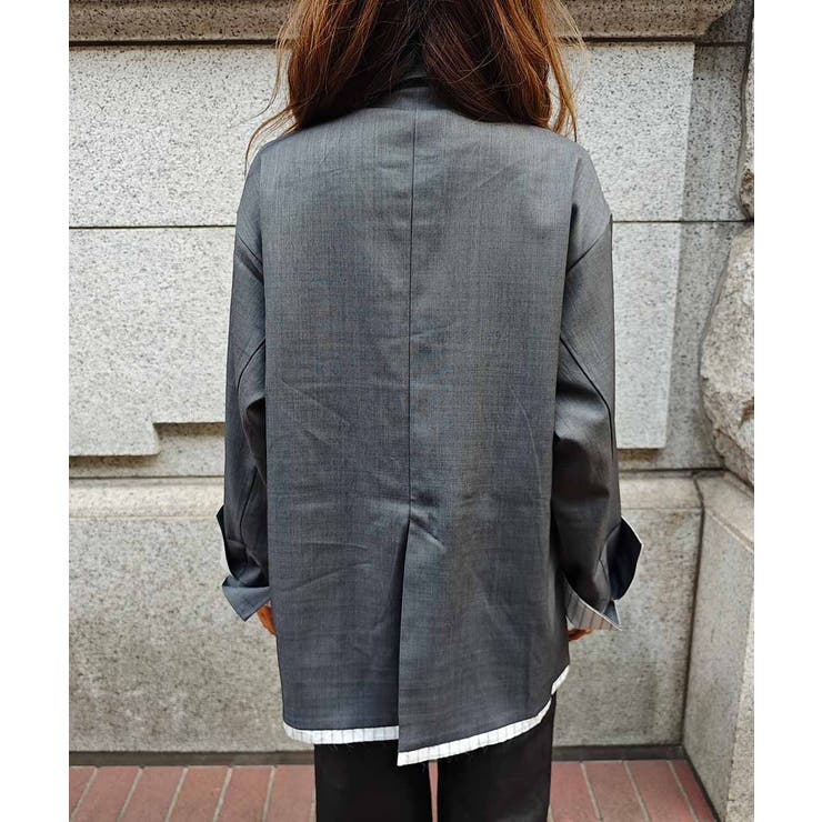 レイヤードダブルテーラードジャケットesutoreja アウター スタイルアップ | BUYSENSE | 詳細画像18 