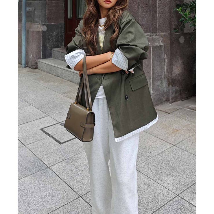 レイヤードダブルテーラードジャケットesutoreja アウター スタイルアップ | BUYSENSE | 詳細画像6 