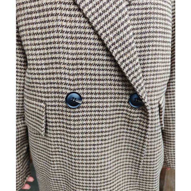 ガンクラブチェックロングコートesutoreja アウター スタイルアップ | BUYSENSE | 詳細画像15 