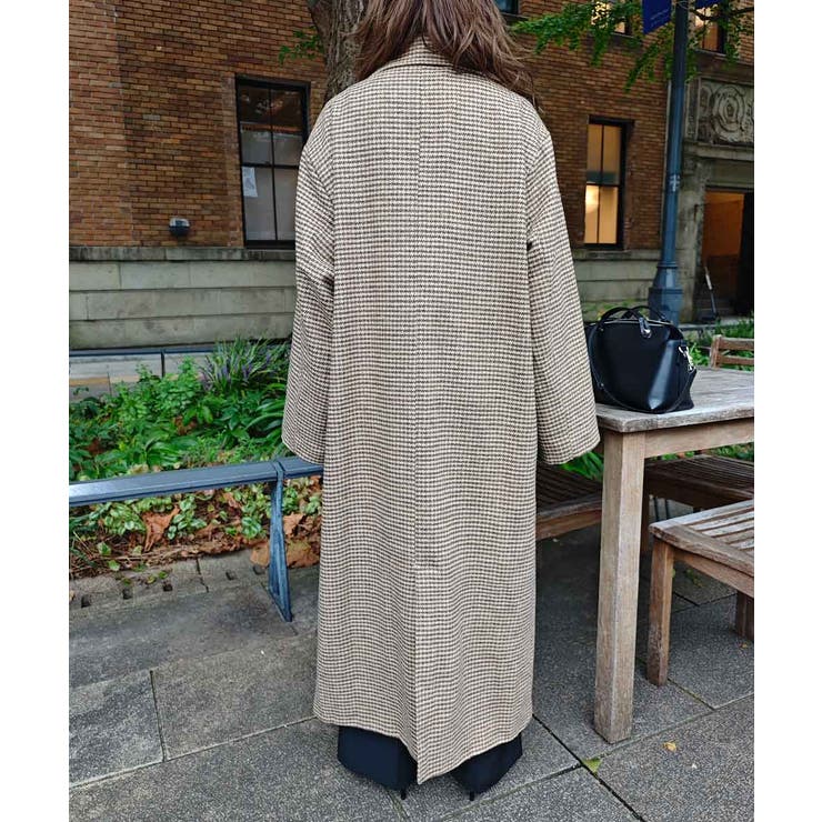 ガンクラブチェックロングコートesutoreja アウター スタイルアップ | BUYSENSE | 詳細画像17 