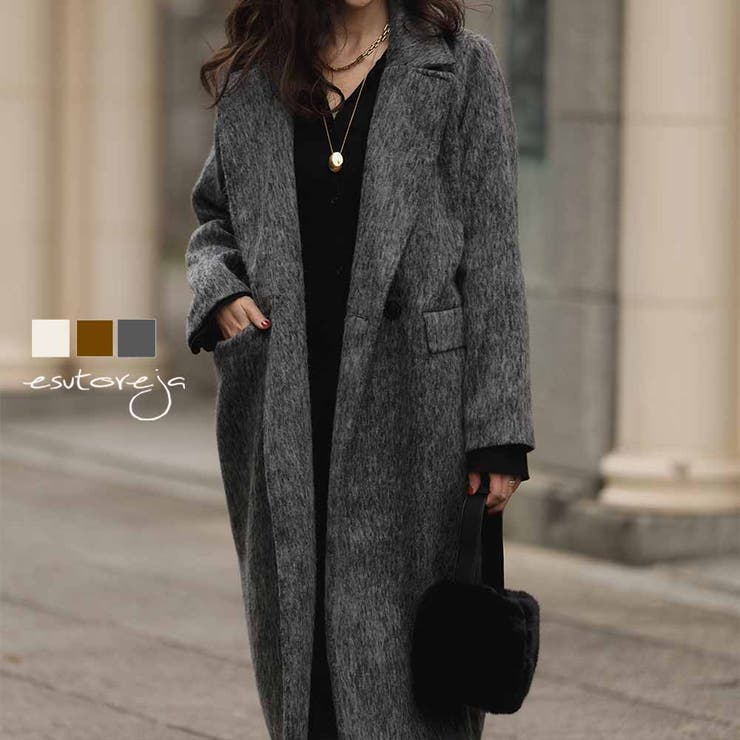 シャギーロングコートesutoreja アウター スタイルアップ | BUYSENSE | 詳細画像1 