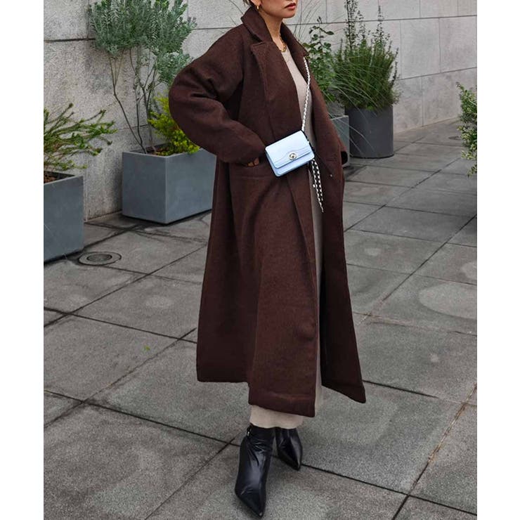 シャギーロングコートesutoreja アウター スタイルアップ | BUYSENSE | 詳細画像12 