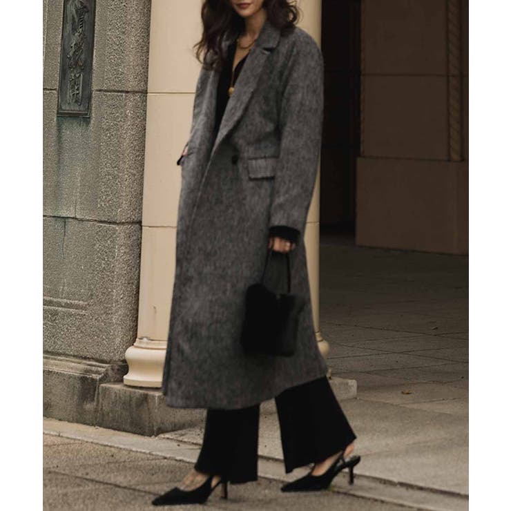 シャギーロングコートesutoreja アウター スタイルアップ | BUYSENSE | 詳細画像2 