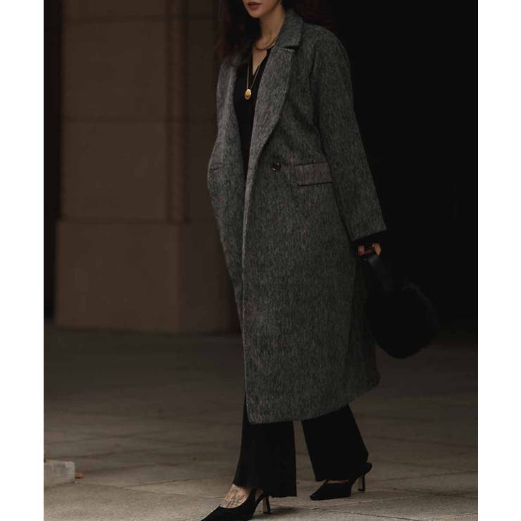 シャギーロングコートesutoreja アウター スタイルアップ | BUYSENSE | 詳細画像3 