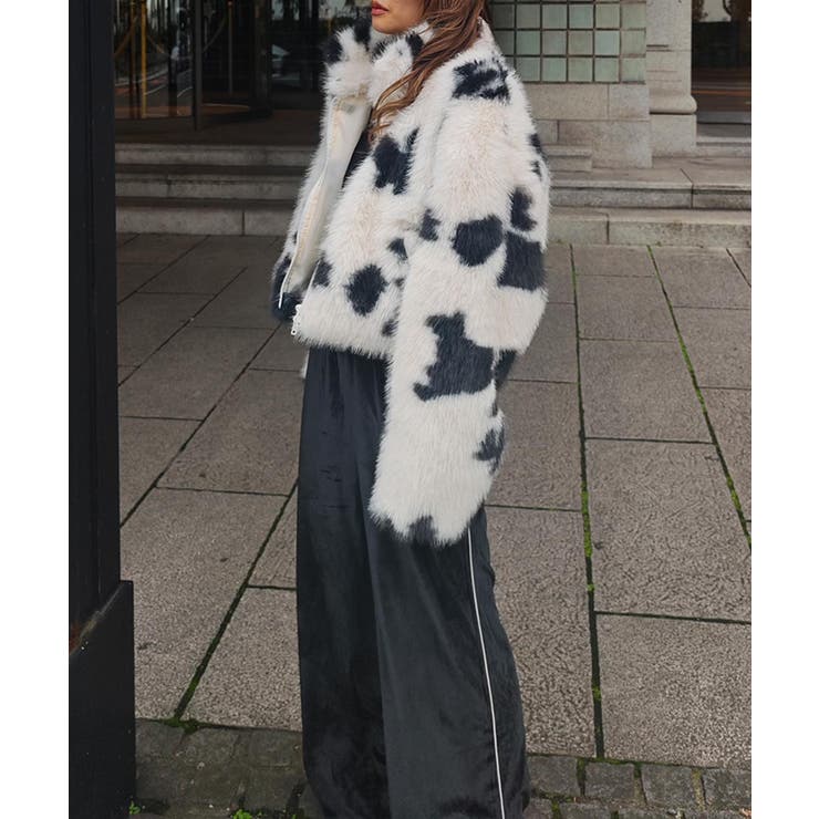 カウパターンファージャケットesutoreja アウター スタイルアップ | BUYSENSE | 詳細画像10 