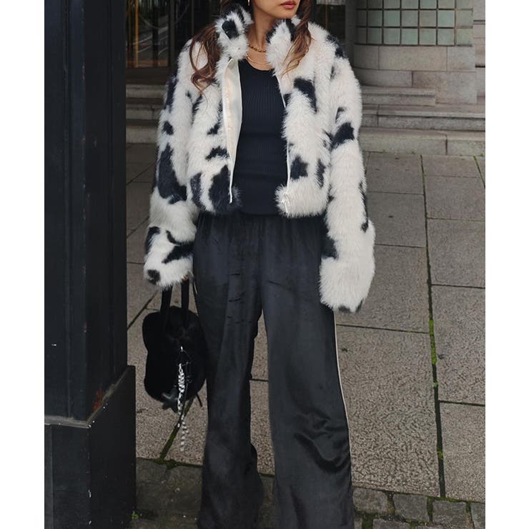 カウパターンファージャケットesutoreja アウター スタイルアップ | BUYSENSE | 詳細画像11 