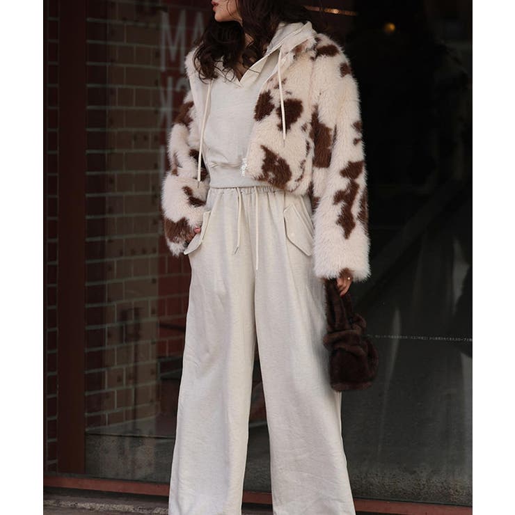 カウパターンファージャケットesutoreja アウター スタイルアップ | BUYSENSE | 詳細画像4 