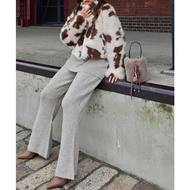 カウパターンファージャケットesutoreja アウター スタイルアップ | BUYSENSE | 詳細画像6 