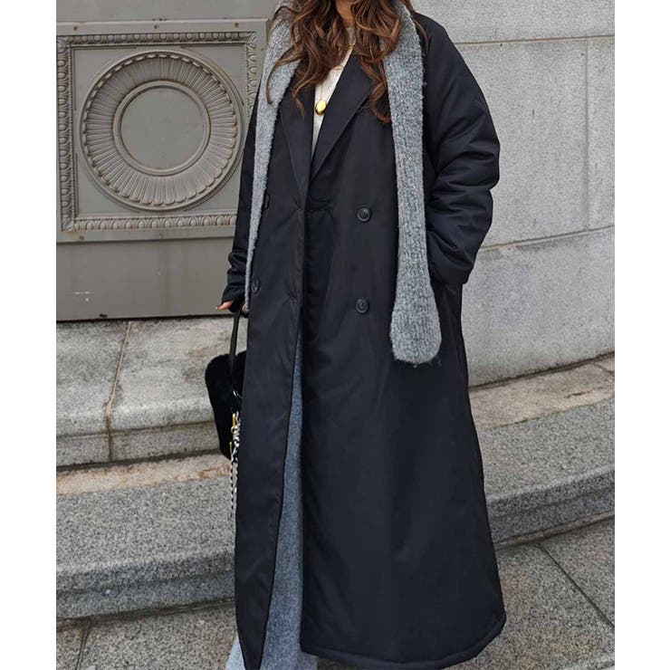 パデッドロングコートesutoreja アウター スタイルアップ | BUYSENSE | 詳細画像10 