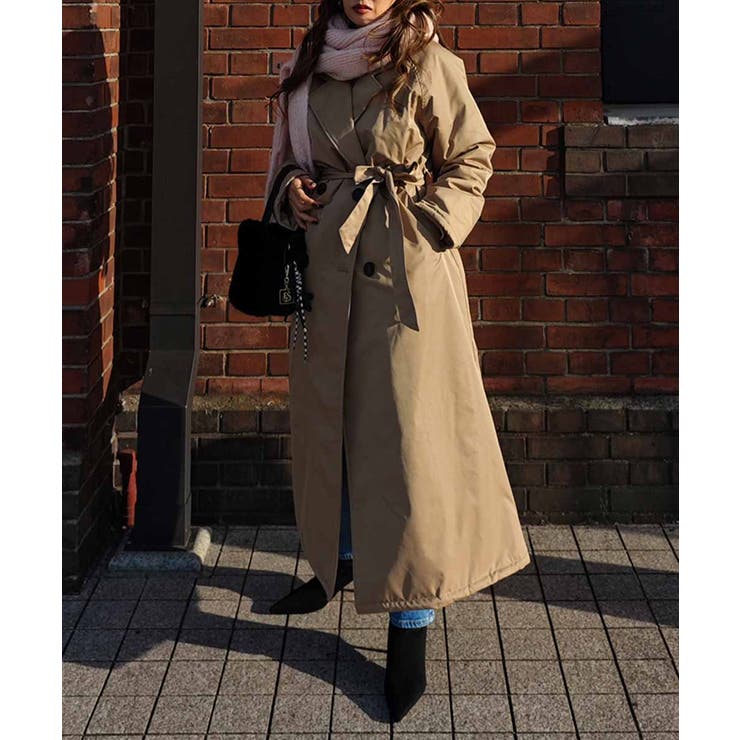 パデッドロングコートesutoreja アウター スタイルアップ | BUYSENSE | 詳細画像2 
