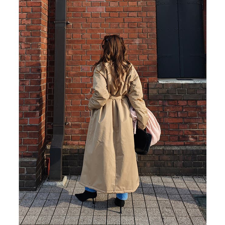 パデッドロングコートesutoreja アウター スタイルアップ | BUYSENSE | 詳細画像3 
