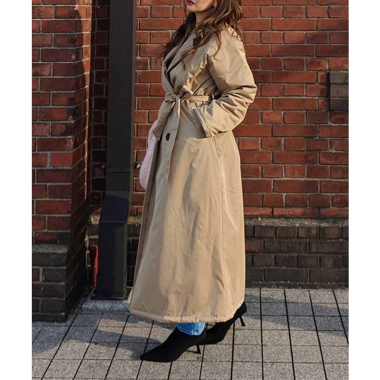 パデッドロングコートesutoreja アウター スタイルアップ | BUYSENSE | 詳細画像4 