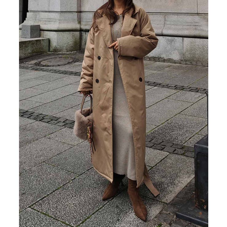 パデッドロングコートesutoreja アウター スタイルアップ | BUYSENSE | 詳細画像7 