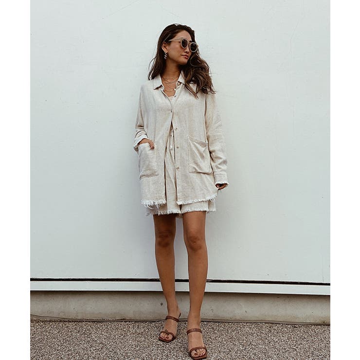 フリンジルーズシャツセットアップ esutoreja セットアップ | BUYSENSE | 詳細画像3 