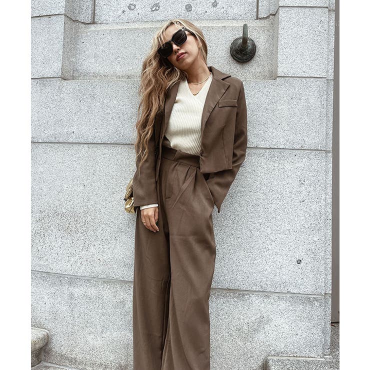 ブラック | ショートジャケットパンツセットアップ esutoreja セットアップ | BUYSENSE