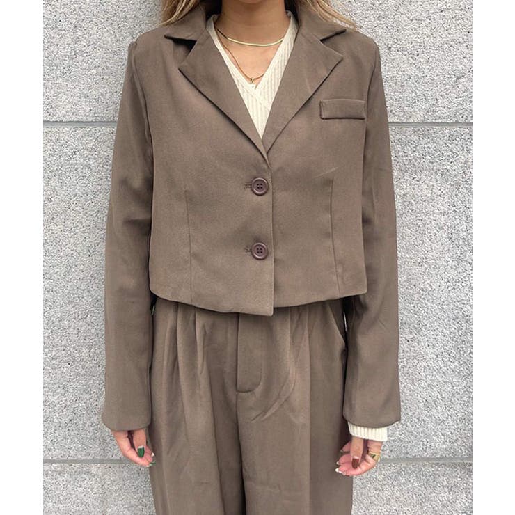 ショートジャケットパンツセットアップ esutoreja セットアップ | BUYSENSE | 詳細画像4 