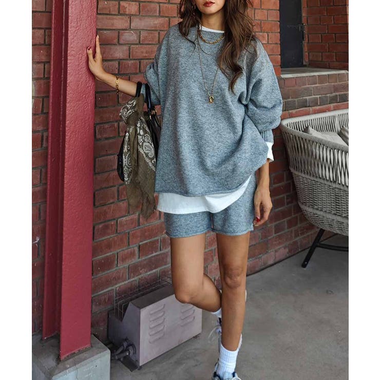 ニットショーツセットアップesutoreja セットアップ スタイルアップ | BUYSENSE | 詳細画像3 