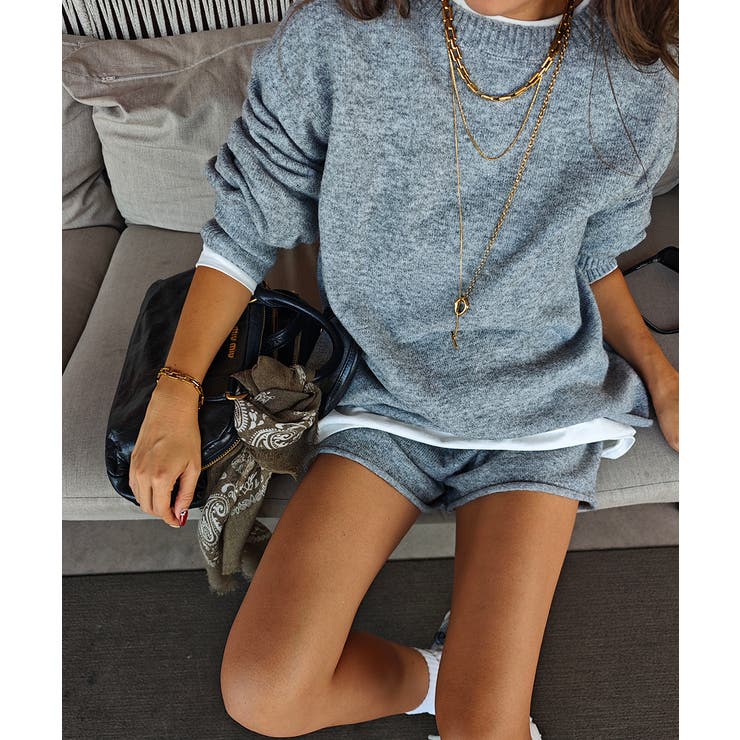 ニットショーツセットアップesutoreja セットアップ スタイルアップ | BUYSENSE | 詳細画像5 