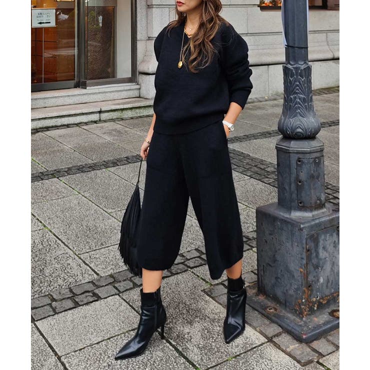 ニットハーフパンツセットアップesutoreja セットアップ スタイルアップ | BUYSENSE | 詳細画像8 