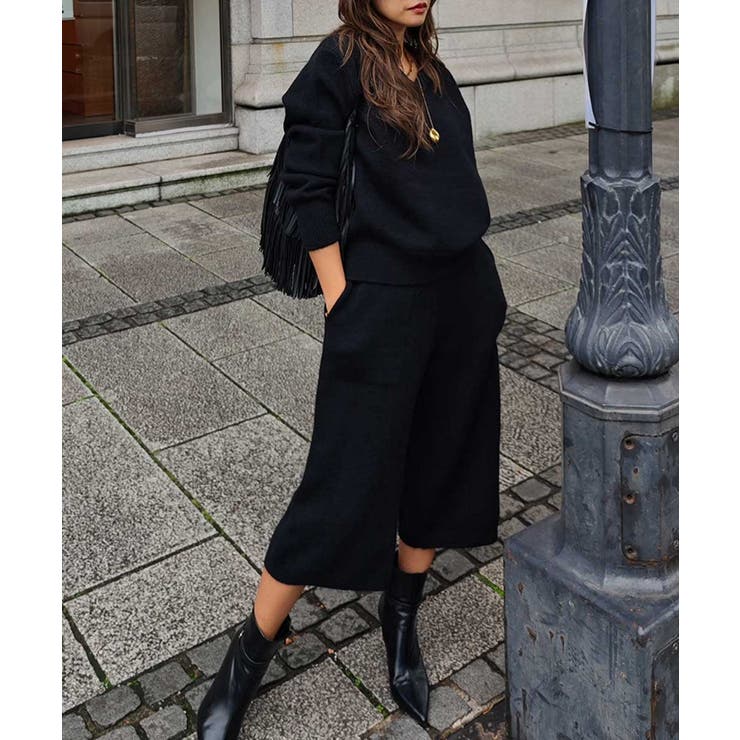 ニットハーフパンツセットアップesutoreja セットアップ スタイルアップ | BUYSENSE | 詳細画像9 