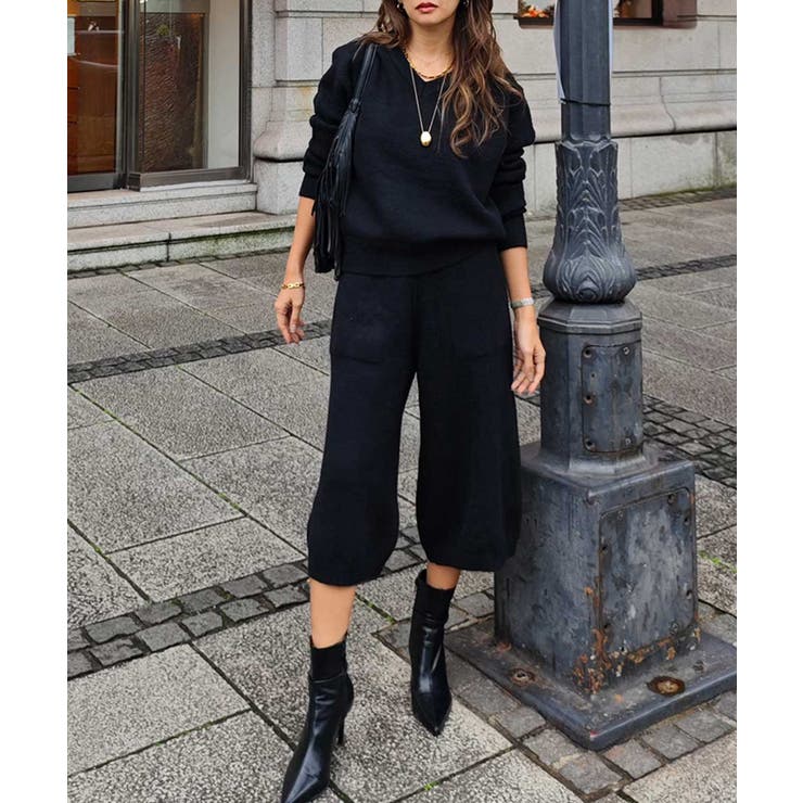 ニットハーフパンツセットアップesutoreja セットアップ スタイルアップ | BUYSENSE | 詳細画像6 