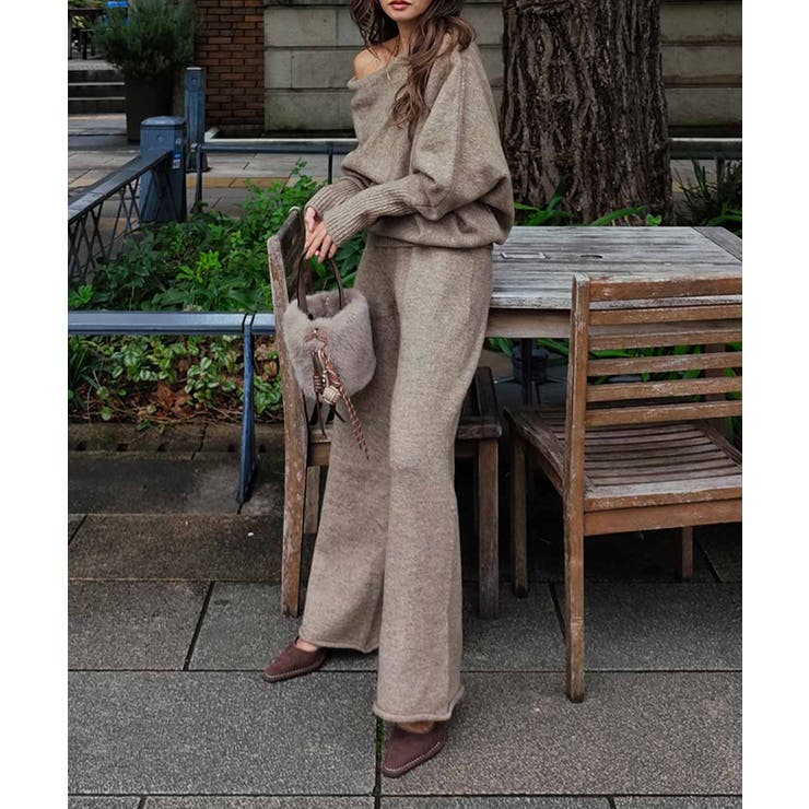 ワンショルダードルマンニットセットアップesutoreja セットアップ | BUYSENSE | 詳細画像11 