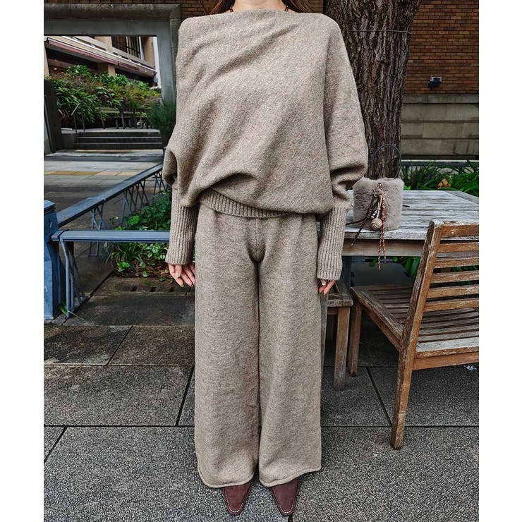 ワンショルダードルマンニットセットアップesutoreja セットアップ | BUYSENSE | 詳細画像12 