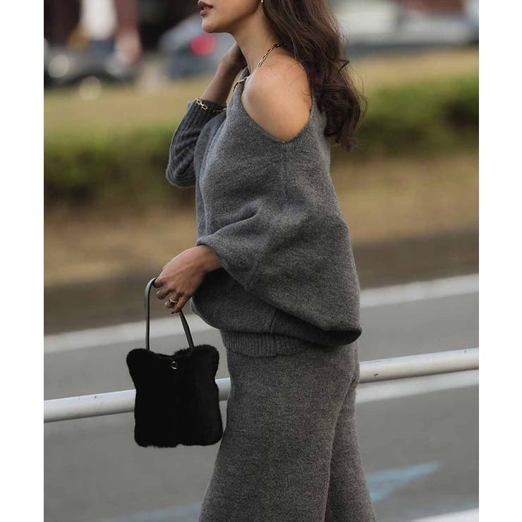ワンショルダードルマンニットセットアップesutoreja セットアップ | BUYSENSE | 詳細画像2 
