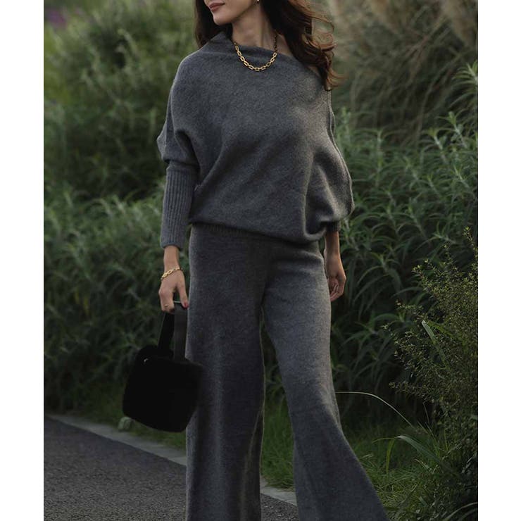 ワンショルダードルマンニットセットアップesutoreja セットアップ | BUYSENSE | 詳細画像3 