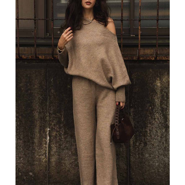 ワンショルダードルマンニットセットアップesutoreja セットアップ | BUYSENSE | 詳細画像7 