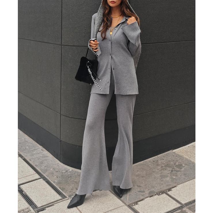 リブポロニットカーデイガンセットアップesutoreja セットアップ | BUYSENSE | 詳細画像8 