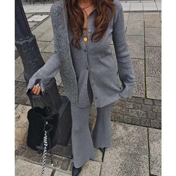 リブポロニットカーデイガンセットアップesutoreja セットアップ | BUYSENSE | 詳細画像9 