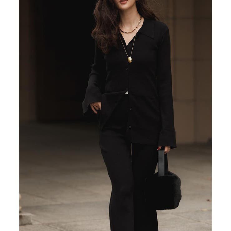 リブポロニットカーデイガンセットアップesutoreja セットアップ | BUYSENSE | 詳細画像2 