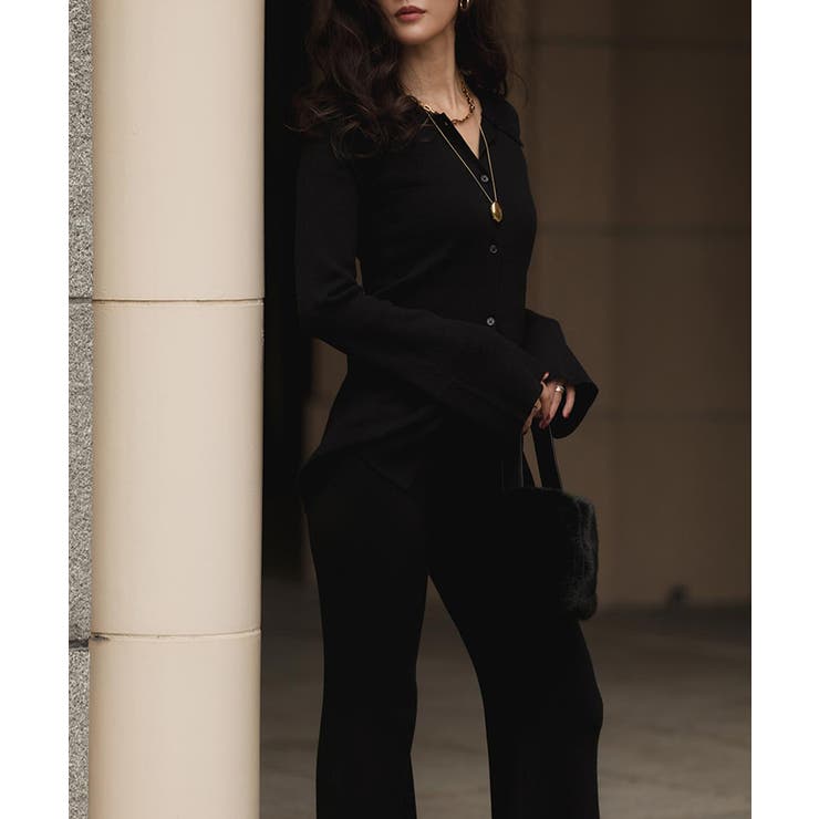 リブポロニットカーデイガンセットアップesutoreja セットアップ | BUYSENSE | 詳細画像3 