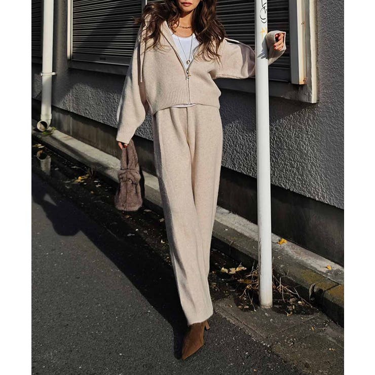 ニットジップアップフーディセットアップesutoreja セットアップ スタイル… | BUYSENSE | 詳細画像13 