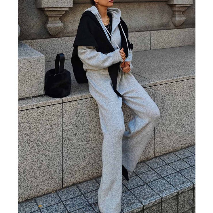 ニットジップアップフーディセットアップesutoreja セットアップ スタイル… | BUYSENSE | 詳細画像6 