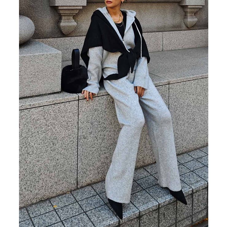 ニットジップアップフーディセットアップesutoreja セットアップ スタイル… | BUYSENSE | 詳細画像7 