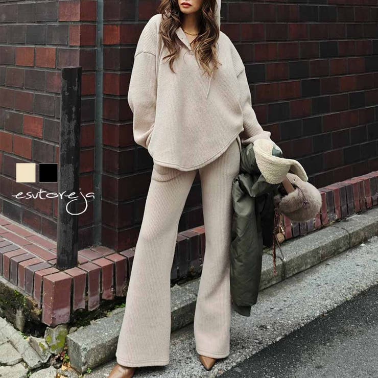 フリースフーディセットアップesutoreja セットアップ スタイルアップ | BUYSENSE | 詳細画像1 