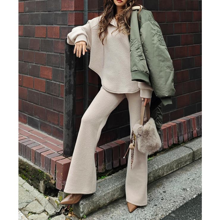 フリースフーディセットアップesutoreja セットアップ スタイルアップ | BUYSENSE | 詳細画像5 