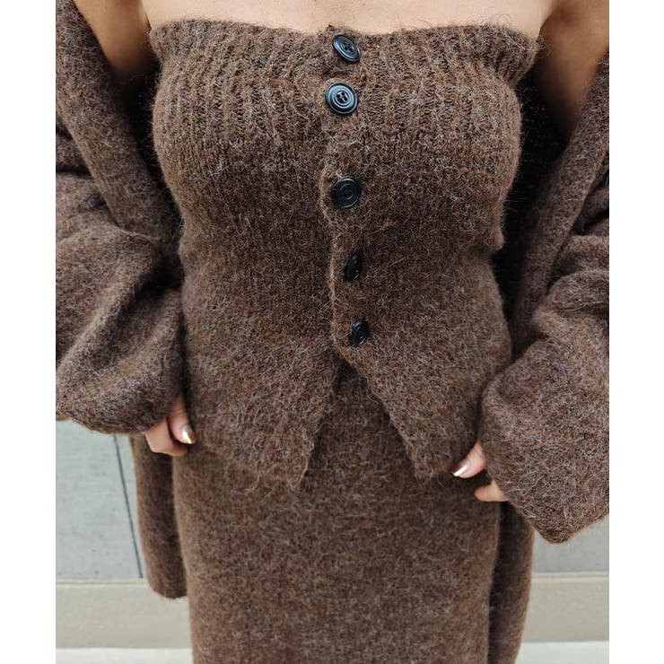 ニットカーディガン3ピースセットesutoreja セットアップ スタイルアップ | BUYSENSE | 詳細画像15 