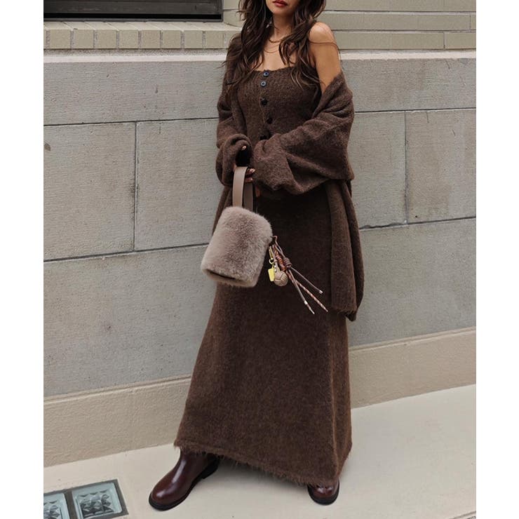 ニットカーディガン3ピースセットesutoreja セットアップ スタイルアップ | BUYSENSE | 詳細画像2 