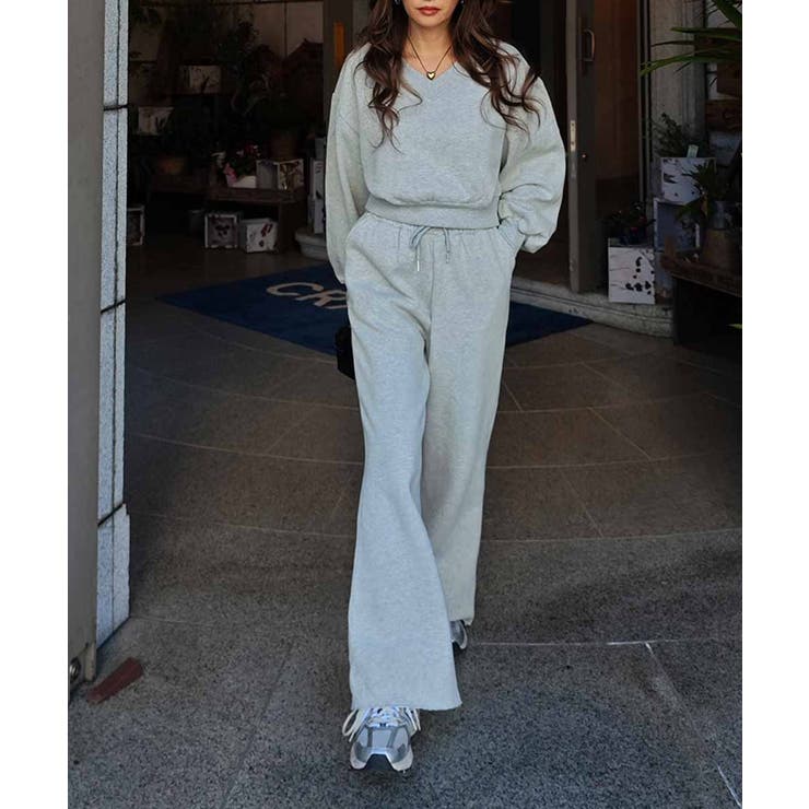 Vネックスウェットセットアップesutoreja セットアップ スタイルアップ | BUYSENSE | 詳細画像3 