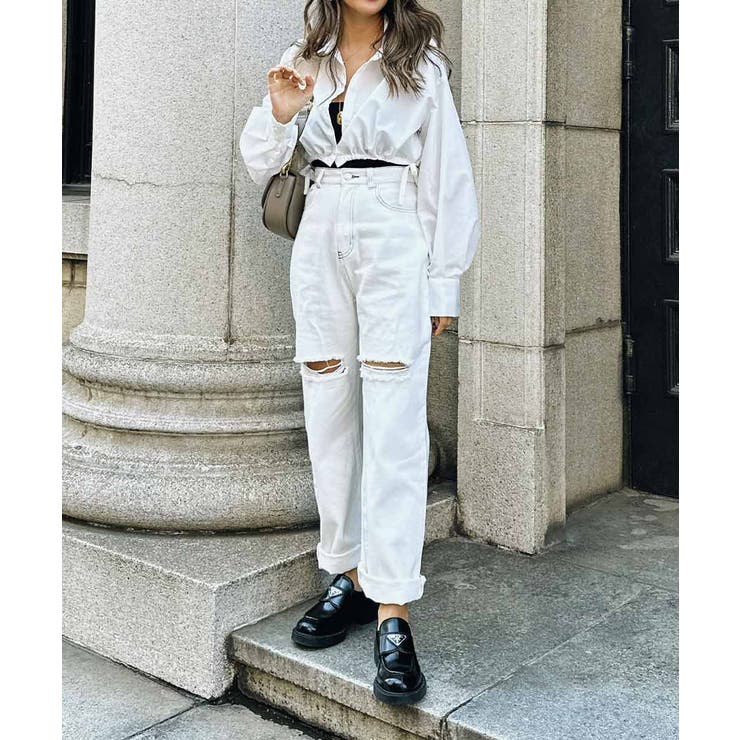 ショートリボンシャツ esutoreja シャツ レディース トレンド | BUYSENSE | 詳細画像6 