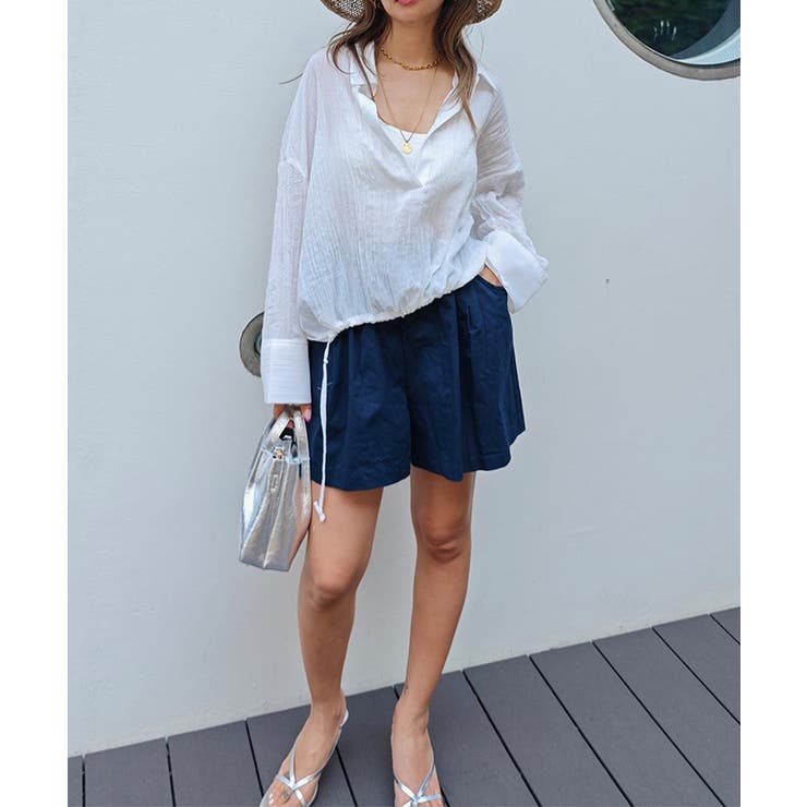 スキッパーシフォンシャツesutoreja シャツ スタイルアップ | BUYSENSE | 詳細画像5 