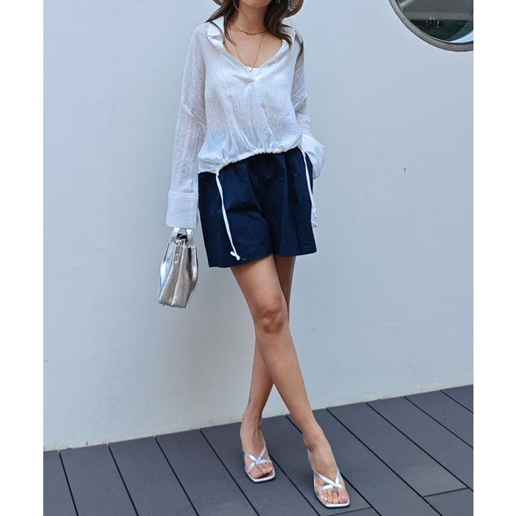 スキッパーシフォンシャツesutoreja シャツ スタイルアップ | BUYSENSE | 詳細画像6 