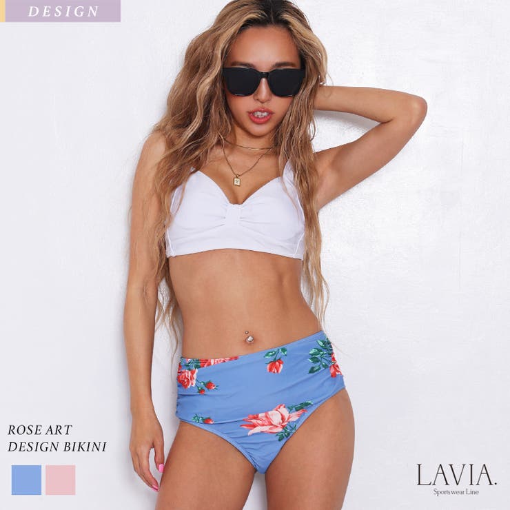水着レディース ローズアートデザインビキニ LAVIA | BUYSENSE | 詳細画像1 