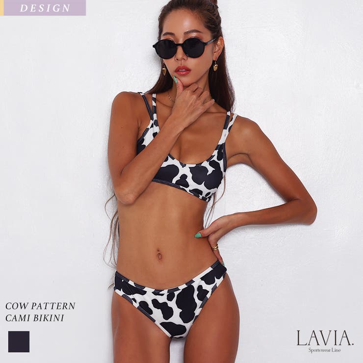 水着レディース COWパターンキャミビキニ LAVIA | BUYSENSE | 詳細画像1 