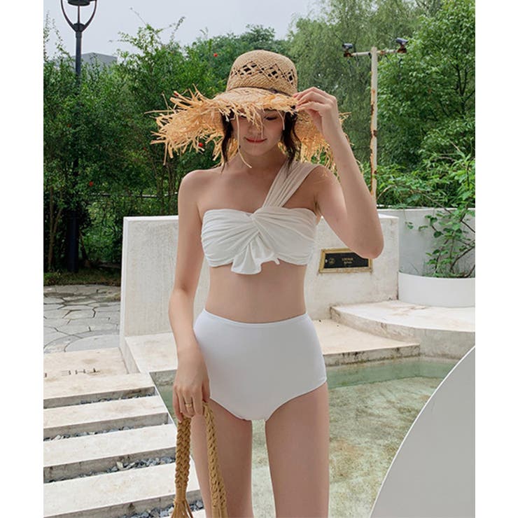 水着レディース タンキニ ワンショルダーデザインビキニ | BUYSENSE | 詳細画像7 